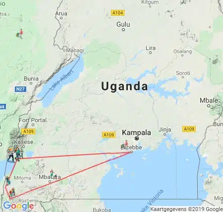 kaart-9-daagse-reis-oeganda